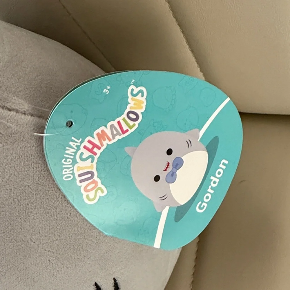 Squishmallows Gray and Blue Shark Plush